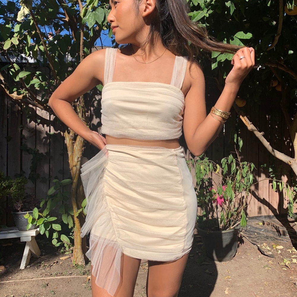 Beige two piece set